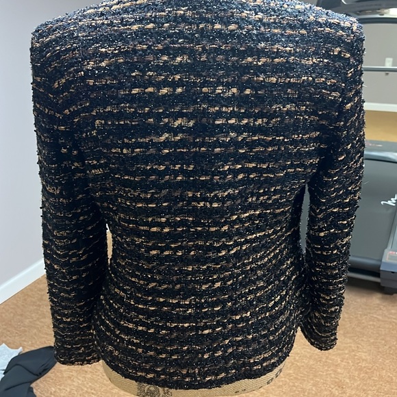 Pre Loved Blazer Multi Tweed Like Material Jones New York Sz 8 RUNS VERY SMALL! - Picture 6 of 13